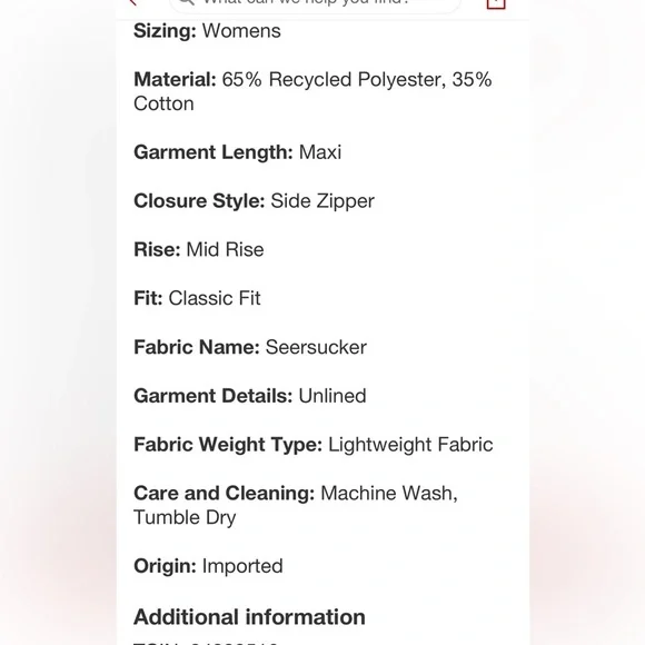 Women's Column Maxi Skirt - Wild Fable™
Taupe Gingham new 🆕 - Picture 5 of 6